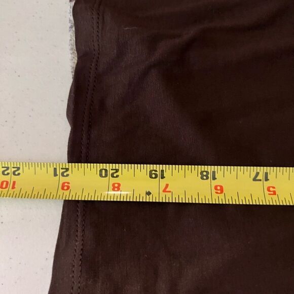 PECK & PECK Butterfly style embellished top blouse brown yellow top - Picture 8 of 8